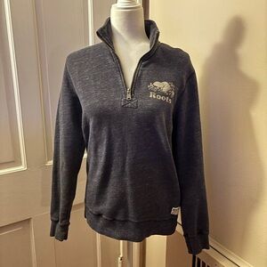 Roots Charcoal Half-Zip Pullover